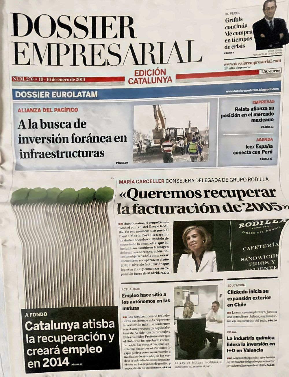 Portada de Dossier Empresarial, Núm. 276 · 10–16 ene. 2014